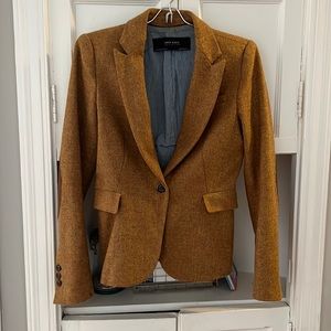 Perfect fall blazer! Zara Shetland wool burnt gold, size XS